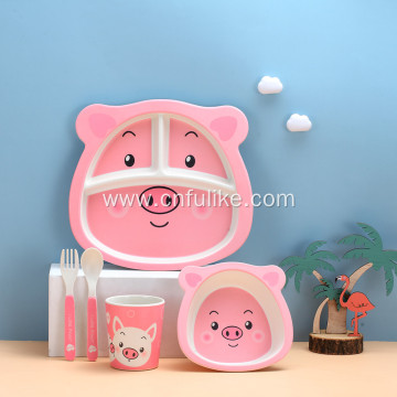 Bamboo Toddler Tableware Set for Children